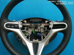Honda City Multimedia Bluetooth Leather Stitches Steering Wheel